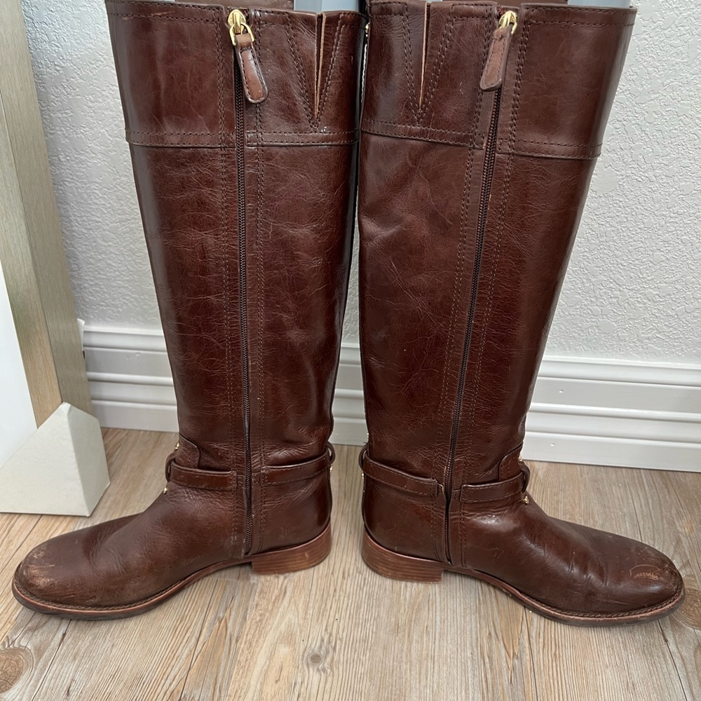 Tory Burch Almond Marlene Riding Boot - Picture 3 of 6